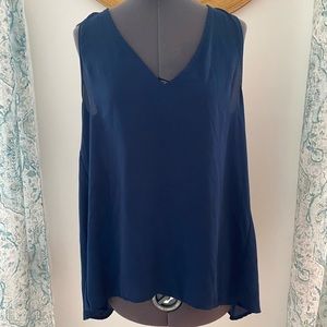 Eight Sixty Navy v-neck tank - Large